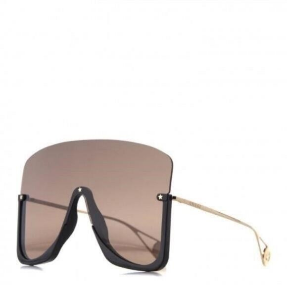 💯- New Authentic GUCCI Oversized Aviator Sunglasses GG0540S Black - Picture 8 of 10
